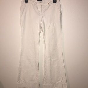 The Limited White Business Bootcut Slacks